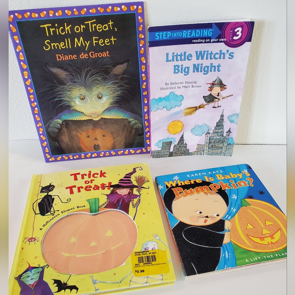 4 Halloween Fun Children Storybooks